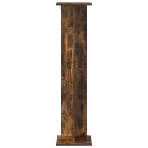 Стойка за растения 2 pcs Пушена Дъб 25 x 25,5 x 100,5 см