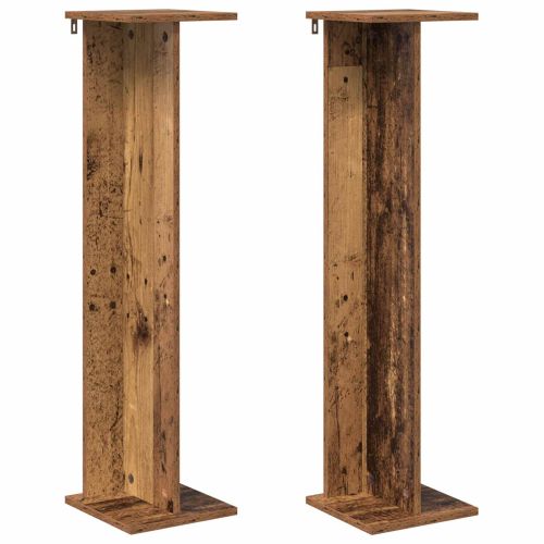 Стойка за растения 2 pcs Старо дърво 25 x 25,5 x 100,5 см