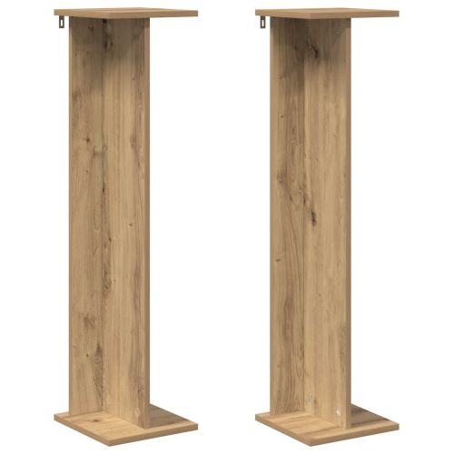 Стойка за растения 2 pcs Артизан Дъб 25 x 25,5 x 100,5 см