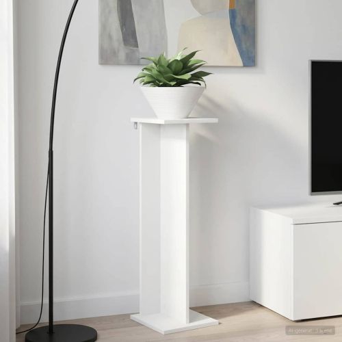 Стойка за растения Бял 25 x 25,5 x 80,5 см