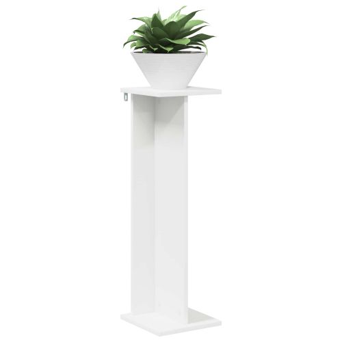 Стойка за растения Бял 25 x 25,5 x 80,5 см