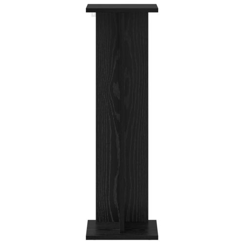 Стойка за растения 2 pcs Черен Дъб 25 x 25,5 x 80,5 см