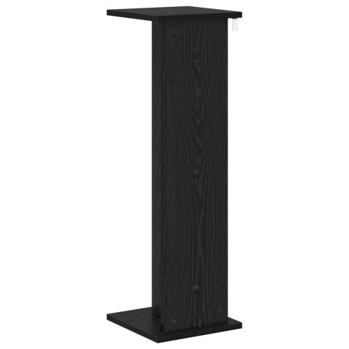 Стойка за растения 2 pcs Черен Дъб 25 x 25,5 x 80,5 см