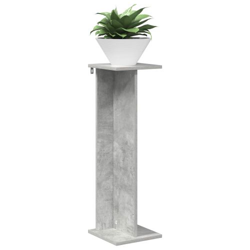 Стойка за растения 2 pcs Бетонно Сиво 25 x 25,5 x 80,5 см