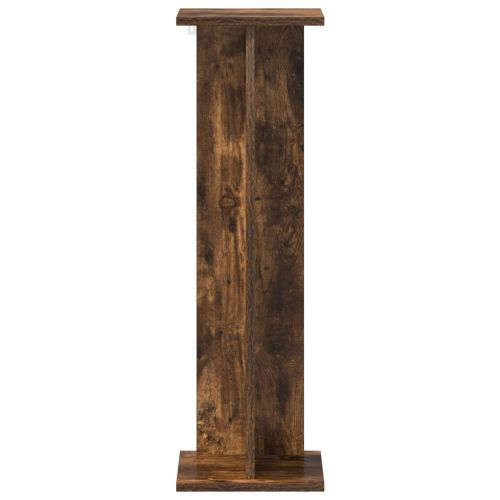 Стойка за растения 2 pcs Пушена Дъб 25 x 25,5 x 80,5 см
