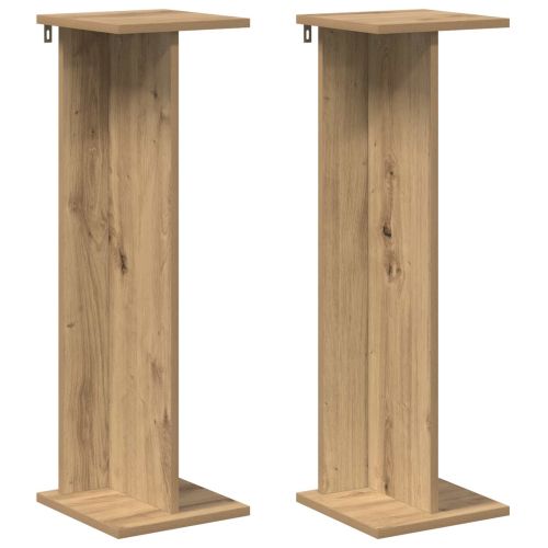 Стойка за растения 2 pcs Артизан Дъб 25 x 25,5 x 80,5 см