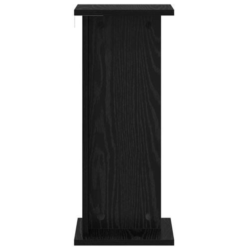 Стойка за растения 2 pcs Черен Дъб 25 x 25,5 x 60,5 см