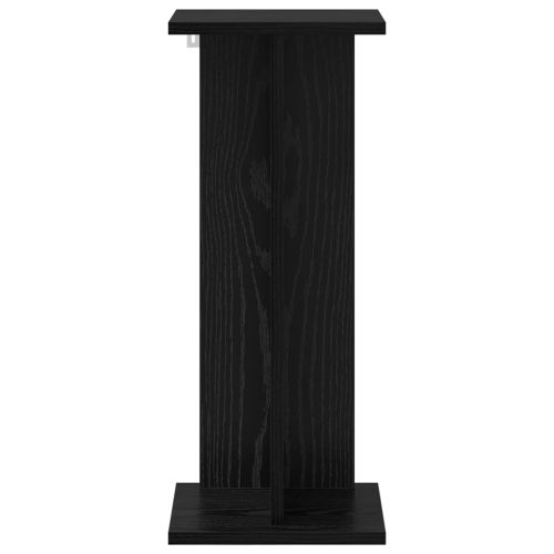 Стойка за растения 2 pcs Черен Дъб 25 x 25,5 x 60,5 см