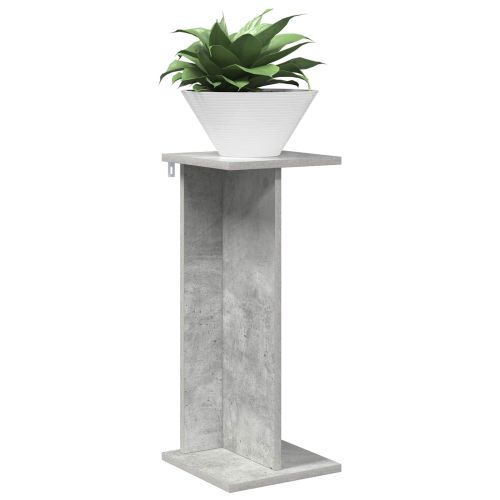 Стойка за растения 2 pcs Бетонно Сиво 25 x 25,5 x 60,5 см