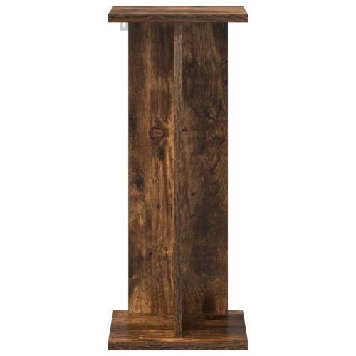 Стойка за растения 2 pcs Пушена Дъб 25 x 25,5 x 60,5 см