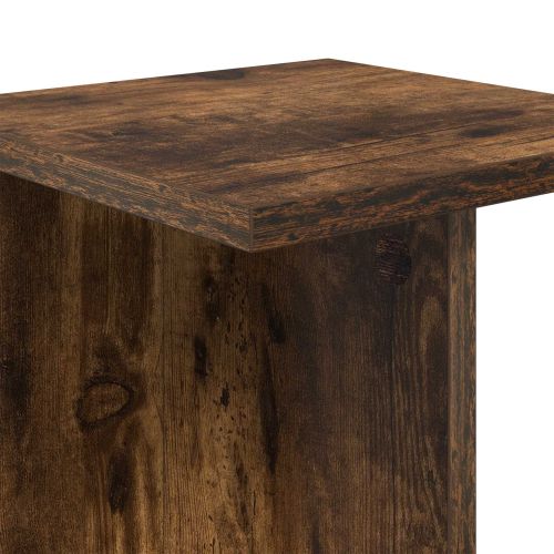 Стойка за растения 2 pcs Пушена Дъб 25 x 25,5 x 60,5 см