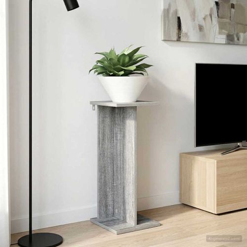 Стойка за растения 2 pcs Сиво Сонома 25 x 25,5 x 60,5 см