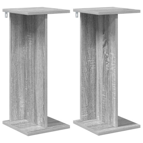 Стойка за растения 2 pcs Сиво Сонома 25 x 25,5 x 60,5 см