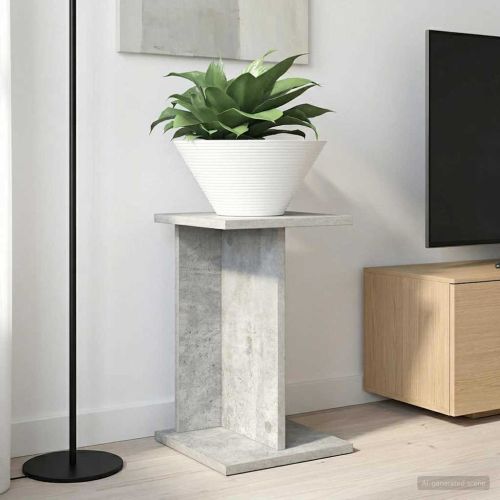 Стойка за растения 2 pcs Бетонно Сиво 25 x 25,5 x 40,5 см