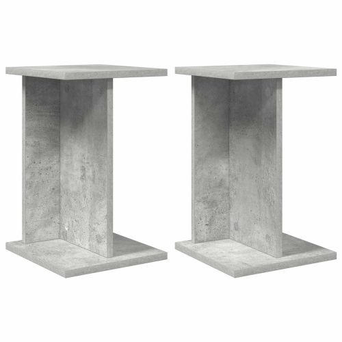 Стойка за растения 2 pcs Бетонно Сиво 25 x 25,5 x 40,5 см