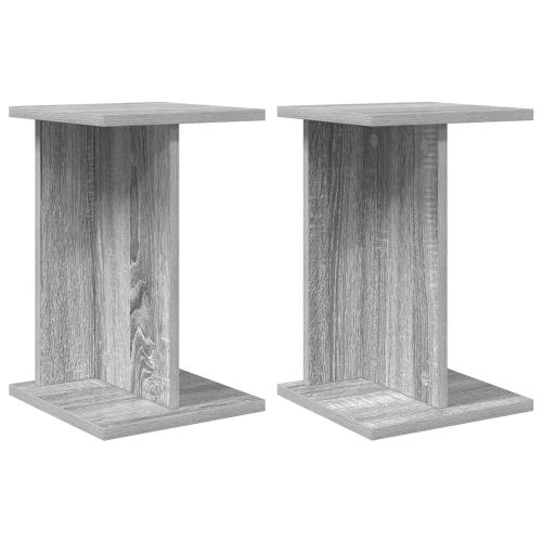 Стойка за растения 2 pcs Сиво Сонома 25 x 25,5 x 40,5 см