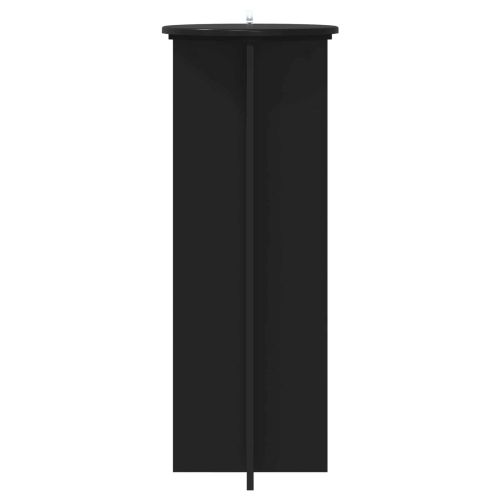 Стойка за растения 2 pcs Черно Ø40 x 100 см Инженерна дървесина