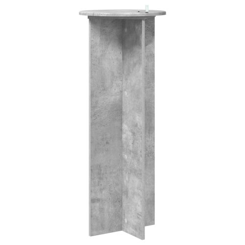 Стойка за растения 2 pcs Бетонно сиво Ø40 x 100 см