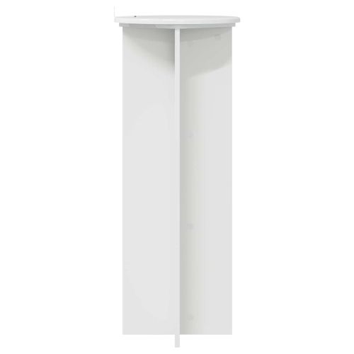 Стойка за растения 2 pcs Бял гланц Ø40 x 100 см