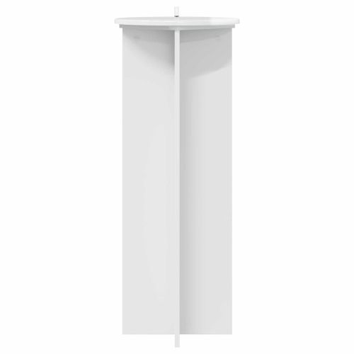 Стойка за растения 2 pcs Бял гланц Ø40 x 100 см