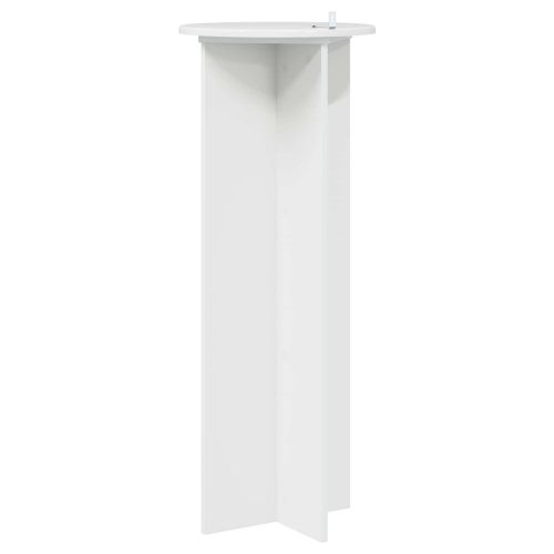 Стойка за растения 2 pcs Бял гланц Ø40 x 100 см