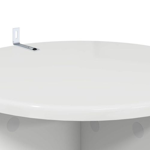 Стойка за растения 2 pcs Бял гланц Ø40 x 100 см