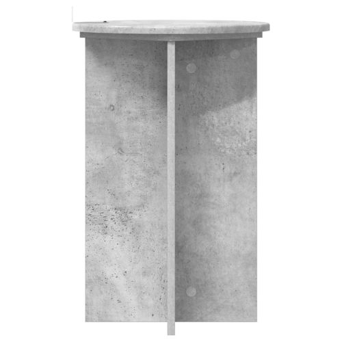 Стойка за растения 2 pcs Бетонно сиво Ø40 x 60 см
