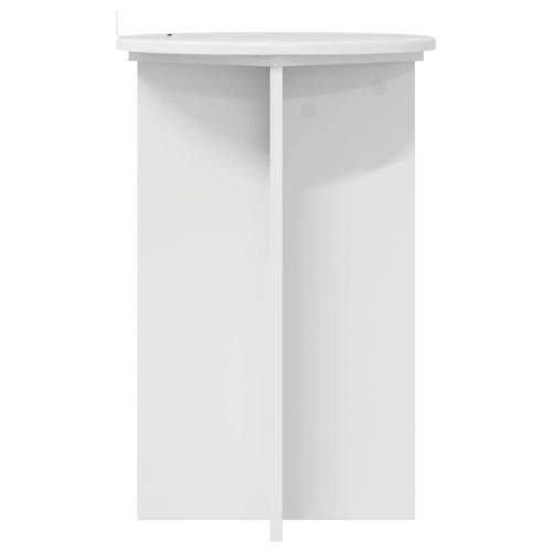 Стойка за растения 2 pcs Бял гланц Ø40 x 60 см