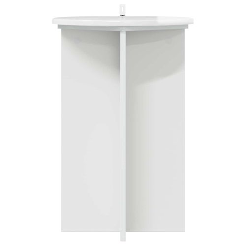 Стойка за растения 2 pcs Бял гланц Ø40 x 60 см