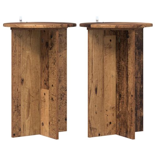 Стойка за растения 2 pcs Старо дърво Ø40 x 60 см