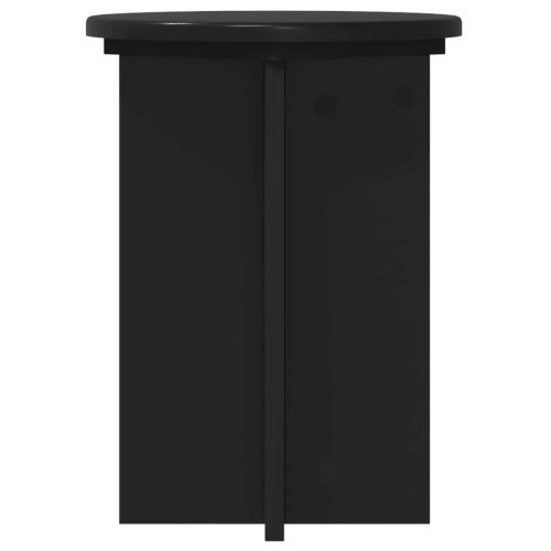 Стойка за растения 2 pcs Черно Ø29,5 x 40 см