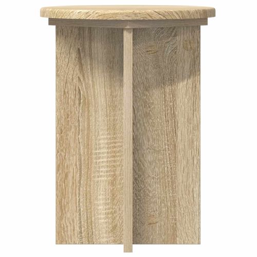 Стойка за растения 2 pcs Дъб сонома Ø29,5 x 40 см