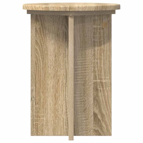 Стойка за растения 2 pcs Дъб сонома Ø29,5 x 40 см