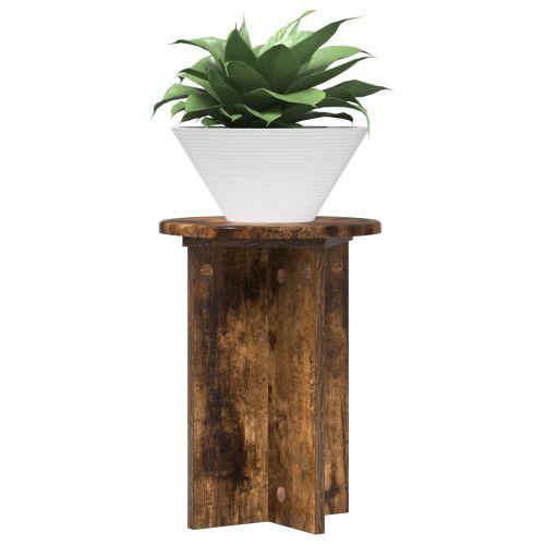 Стойка за растения 2 pcs Опушен дъб Ø29,5 x 40 см