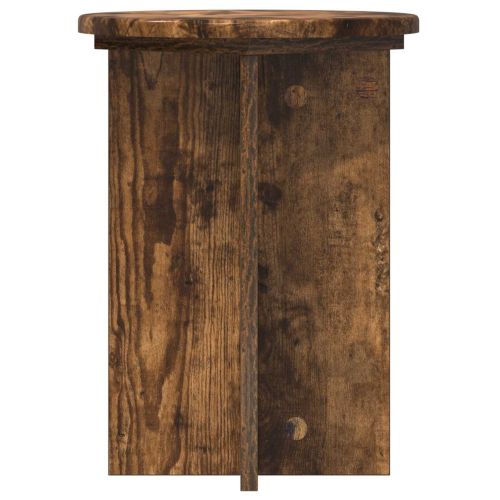 Стойка за растения 2 pcs Опушен дъб Ø29,5 x 40 см