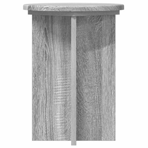 Стойка за растения 2 pcs Сива сонома Ø29,5 x 40 см