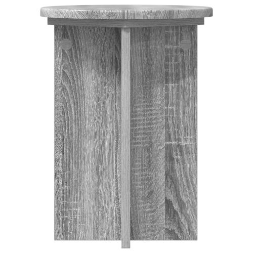 Стойка за растения 2 pcs Сива сонома Ø29,5 x 40 см