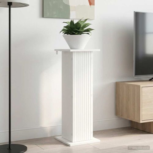 Стойка за растения 2 pcs Бяло 30,5 x 30 x 80,5 см