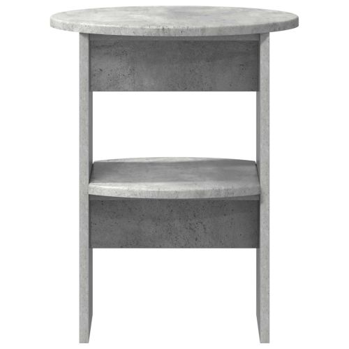 Страничен шкаф 2 pcs Бетонно Сиво Ø40 x 50 см