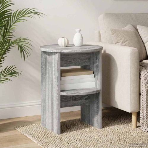 Страничен шкаф 2 pcs Сиво Сонома Ø40 x 50 см