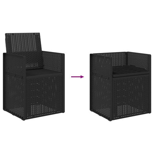 Градински Dining Столове 2 pcs Антрацит 53 x 47 x 88,5 см ПП