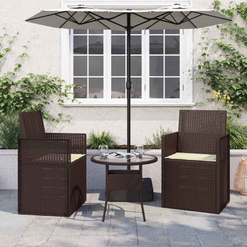 Възглавници за седалки 2 pcs Крем 47 x 36 x 2 см Полиестер