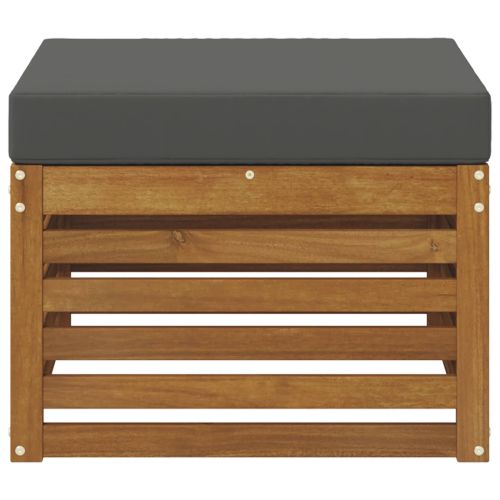 Външна табуретка Солидно акациево дърво Естествен