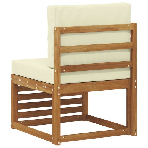 Среден диван за открито Солидно акациево дърво Естествен