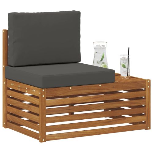 Външен край на диван с възглавница Естествен 91 x 63 x 73 см