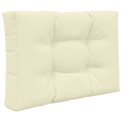 Възглавница за диван на открито 2 pcs Крем Полиестер
