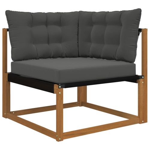 Възглавница за диван на открито 3 pcs Антрацит Полиестер