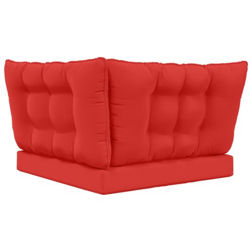 Възглавница за диван на открито 3 pcs Червено Полиестер
