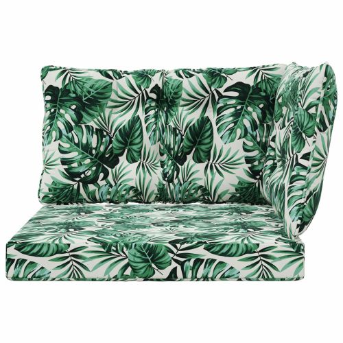 Възглавница за диван на открито 3 pcs Мотив с листа Полиестер