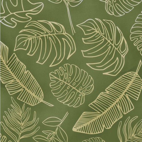 Възглавница за диван на открито 3 pcs Дизайн с листа Полиестер